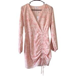 Sage the Label Athena Light Pink Floral Mini Dress Women’s Size Small NWT